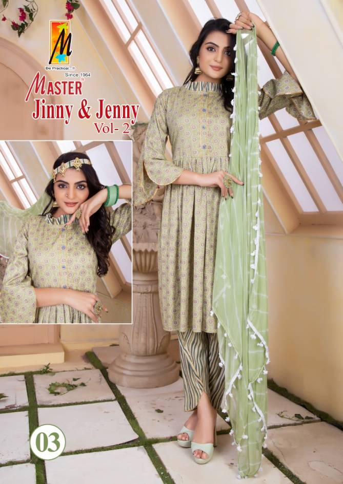 Master Jinny And Jenny Vol 2 Tunic Style Designer Wholesale Readymade Catalog